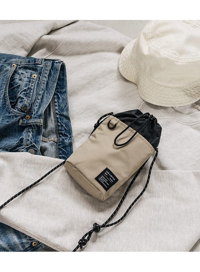 Ringke Mini Cross Bag Bucket Bag for Smartphones Small Accessories and Others- Light Beige  - Image 5