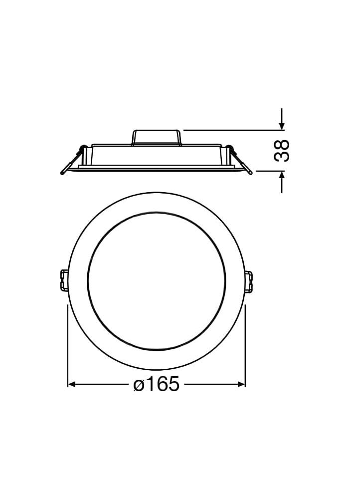 LEDVANCE Ledvance LED Ceiling Downlight Recessed Round 16W 3000K Warm White - 6 Inch - Image 4