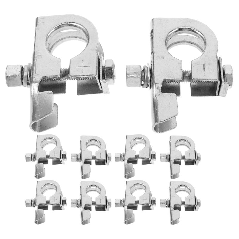10Pcs Automotive Battery Terminals Clamp Set with Quick Connectors for Car RV Marine - Image 2