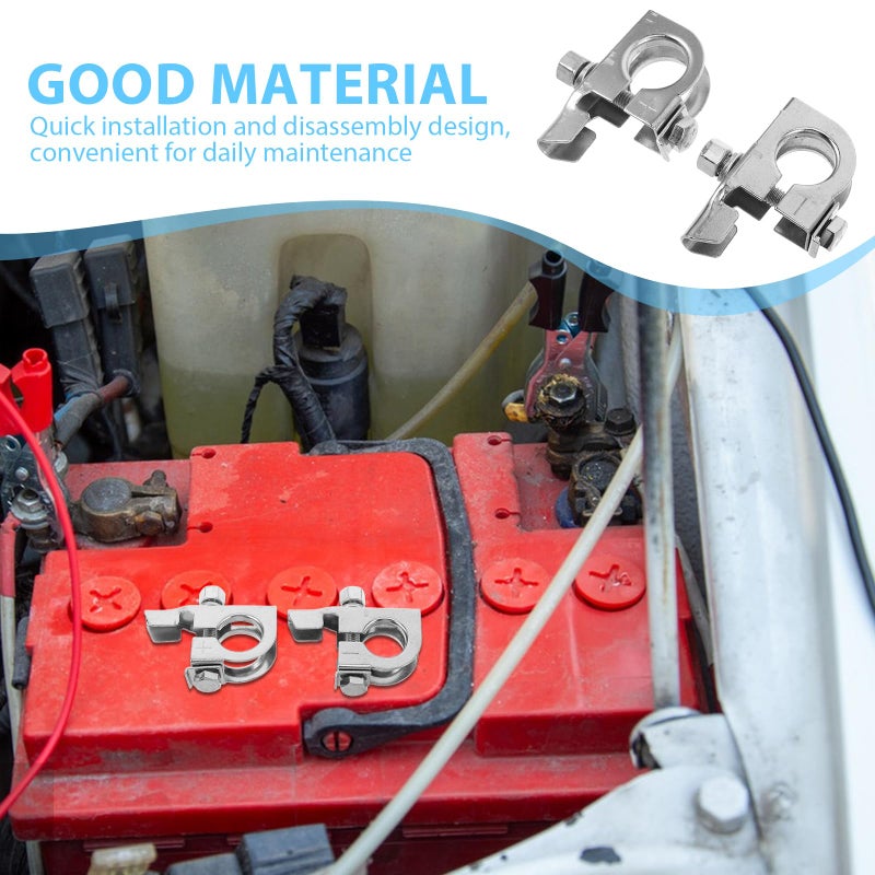 10Pcs Automotive Battery Terminals Clamp Set with Quick Connectors for Car RV Marine - Image 4