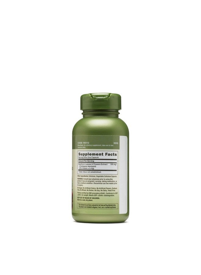 GNC مستخلص الزعرور هيربال بلس 150 ملغ 100 كبسولة يدعم صحة القلب - Image 3