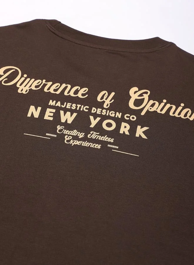 Difference of Opinion Men Oversized Short Sleeve Printed T-Shirt