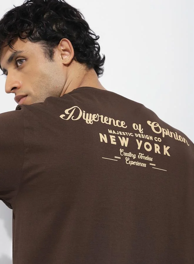 Difference of Opinion Men Oversized Short Sleeve Printed T-Shirt