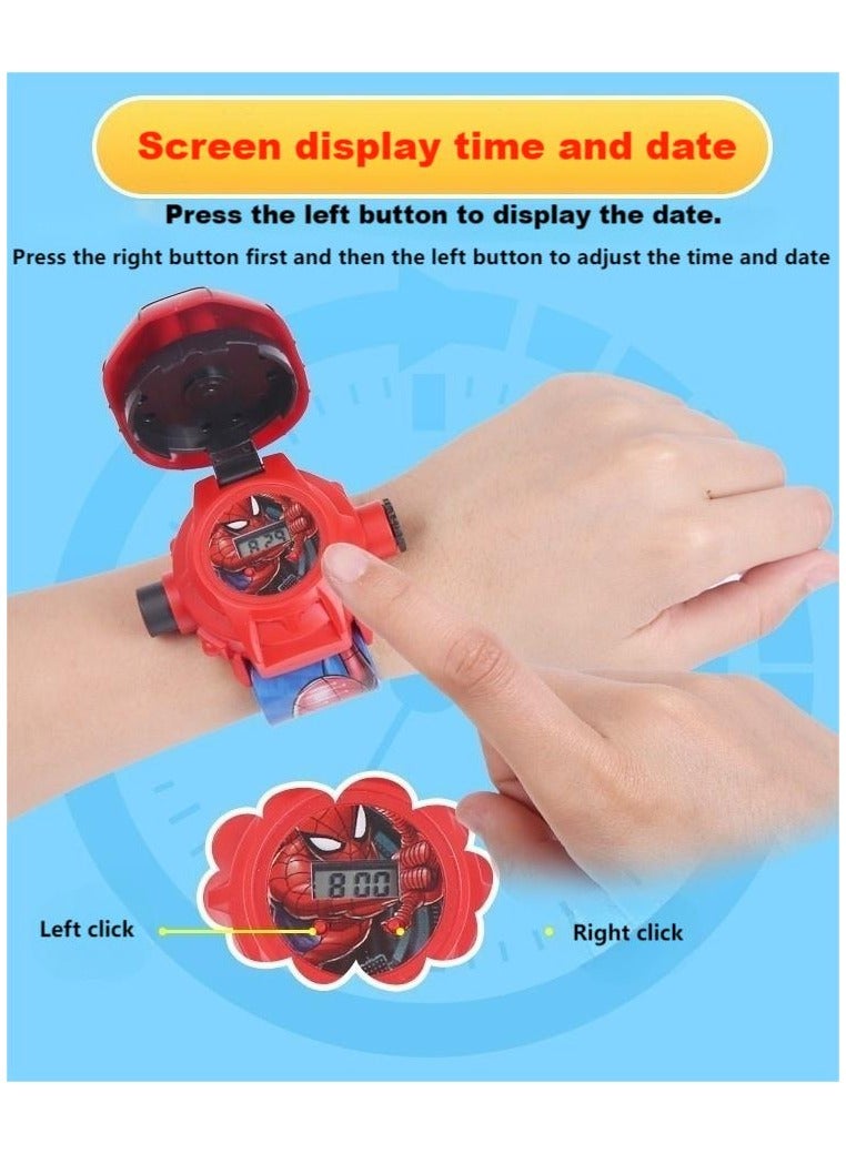 Spider Man Projection Watch Light Up Toy Gift for Children  - Image 2