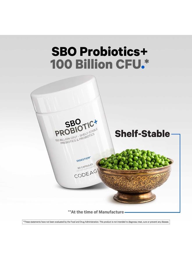 Codeage SBO Probiotics, 100 Billion CFUs Per Serving, Multi Strain Soil Based Organisms Blend and Organic Fermented Botanical Blend, Shelf-Stable, 90 Capsules - Image 4