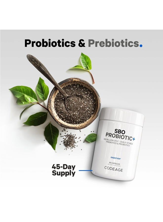 Codeage SBO Probiotics, 100 Billion CFUs Per Serving, Multi Strain Soil Based Organisms Blend and Organic Fermented Botanical Blend, Shelf-Stable, 90 Capsules - Image 3