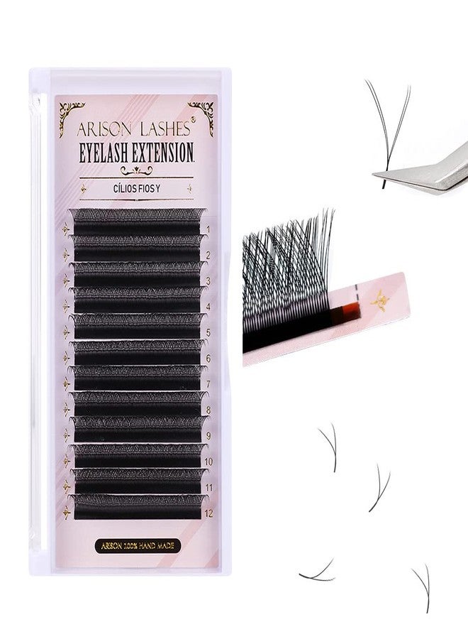 ARISON LASHES YY Eyelash Extensions D Curl 0.07 Mixed Tray Y Shape Weaving Prefabricated Fans Individual Extension Eyelashes (0.07D 12mm) - Image 3