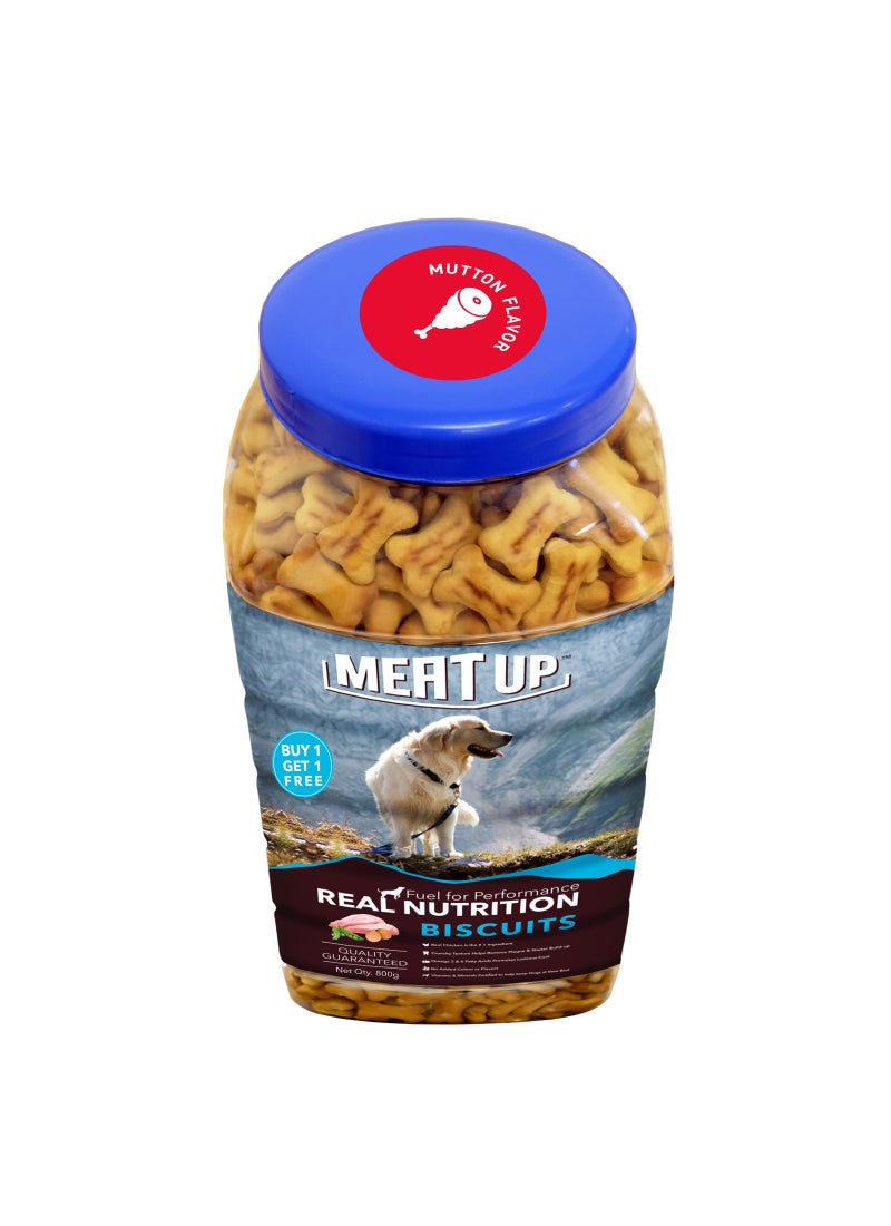 Meatup Dog Biscuits Mutton (Buy 1 Get 1) 2 x 1 Kg - Image 4