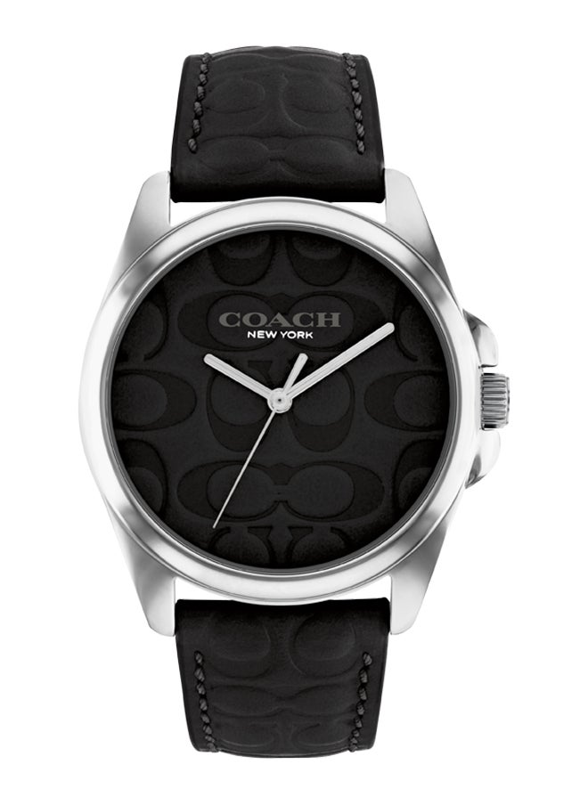 COACH Women's Analog Round Shape Leather Wrist Watch 14504142 - 36 Mm  - Image 1