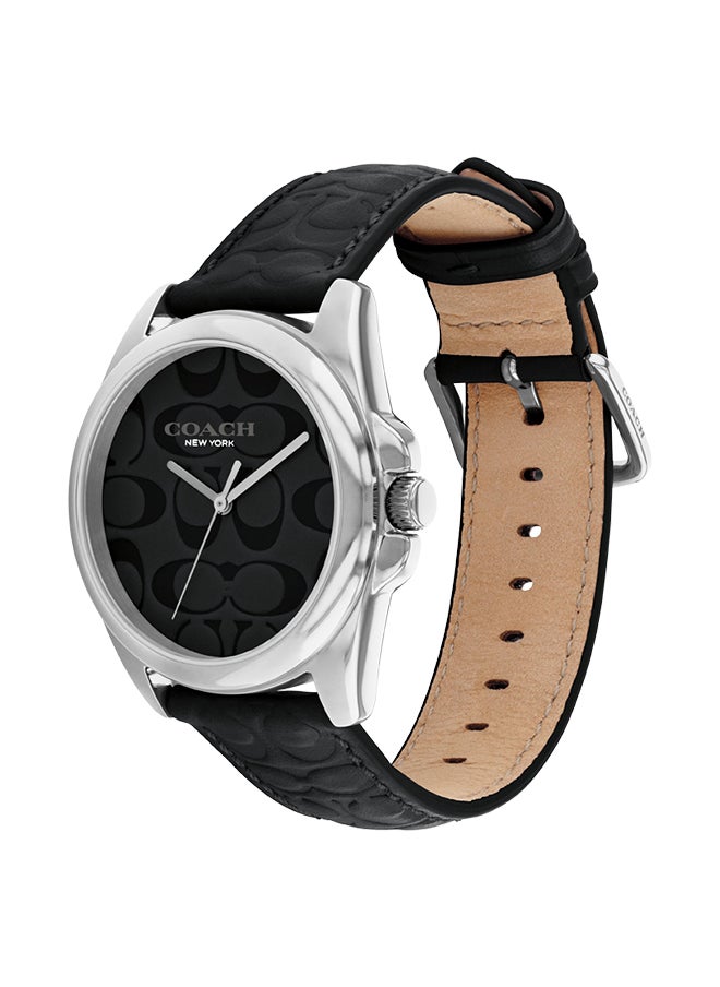 COACH Women's Analog Round Shape Leather Wrist Watch 14504142 - 36 Mm  - Image 2
