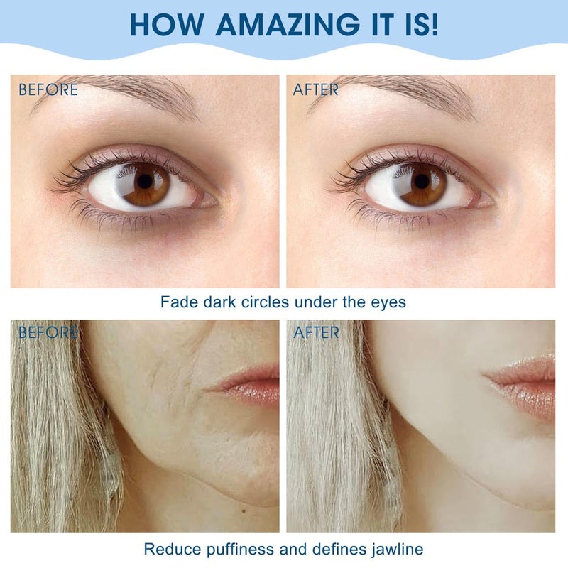 Bealihelp بياليهيلب رولر الوجه وجواشا، رولر وجه من الفولاذ المقاوم للصدأ وأداة جواشا للعناية بالبشرة، رولر للعناية بالبشرة للتجاعيد والرفع، تحسين الانتفاخ، ماساج للوجه معدني للعيون، شد الرقبة - Image 3