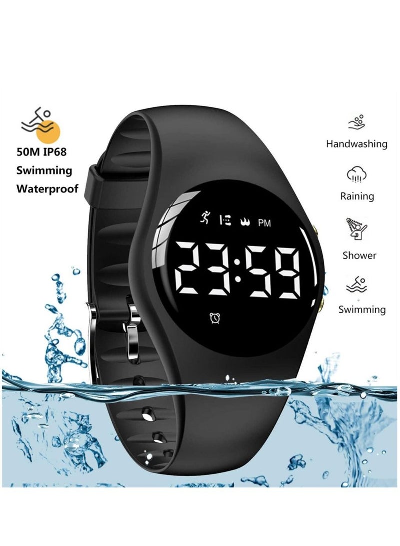 Captaintech Simple Sports Watch, Water Resistant Digtal Watch, Rechargeable Smart Watch for Kids - Image 3