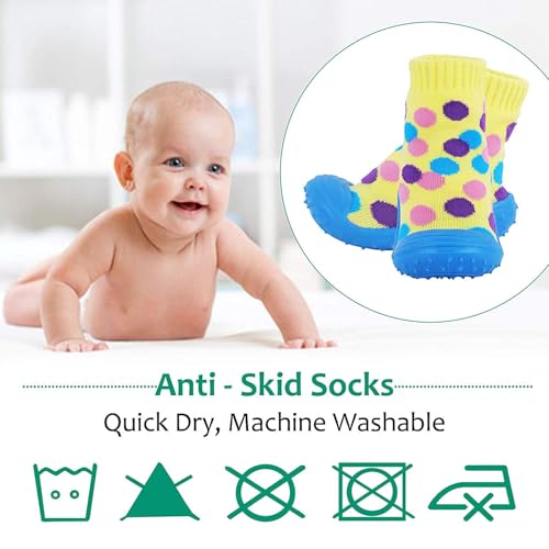 u-grow Baby Shoes Anti-Skid Breathable Soft & Comfortable Shoes (Euro SIZE-20) Yellow - Image 3