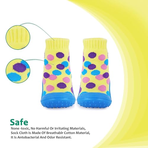 u-grow Baby Shoes Anti-Skid Breathable Soft & Comfortable Shoes (Euro SIZE-20) Yellow - Image 2