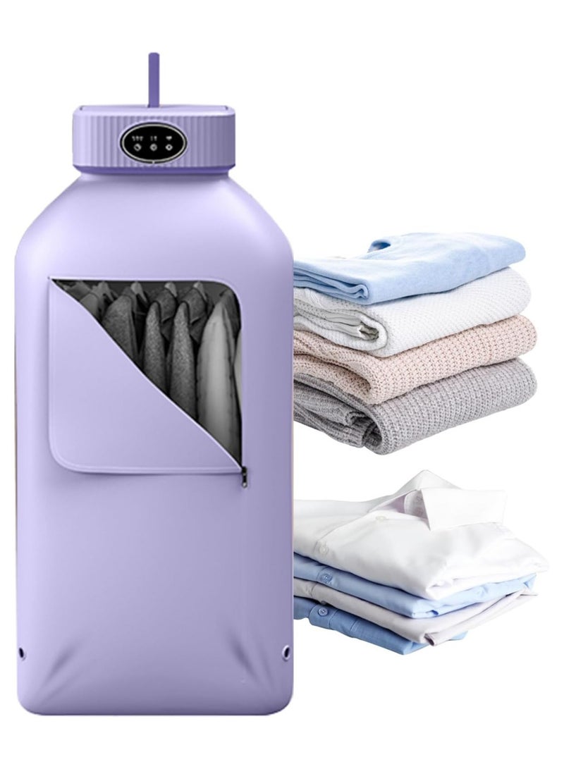 Portable Laundry Dryer, Multifunctional Electric Dryer Machine, Mini Clothes Dryer with Dryer Bag, 2 Gear Adjustable Small Dryer Machine, Foldable Compact Dryer for Delicate Garmnts - Image 1