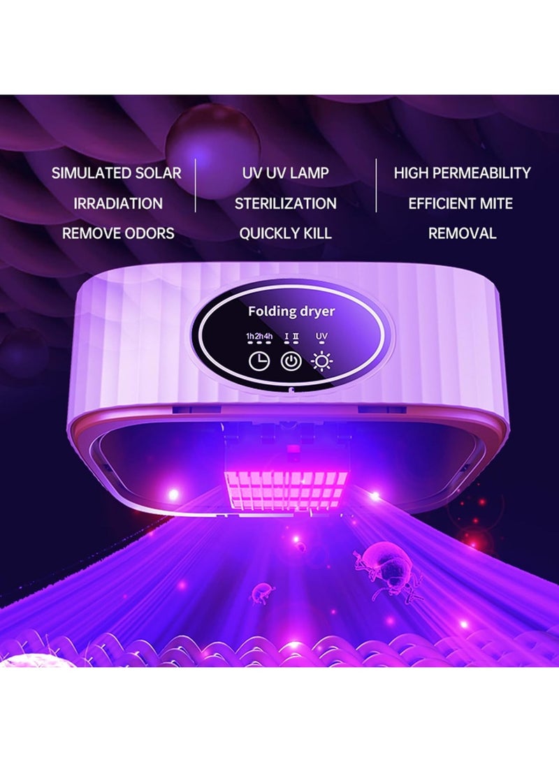 Portable Laundry Dryer, Multifunctional Electric Dryer Machine, Mini Clothes Dryer with Dryer Bag, 2 Gear Adjustable Small Dryer Machine, Foldable Compact Dryer for Delicate Garmnts - Image 5