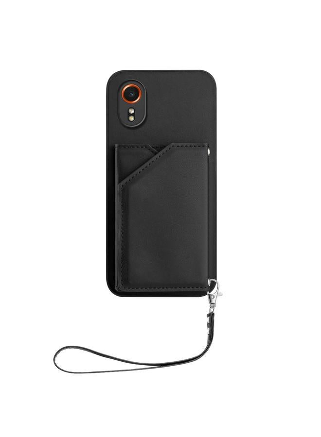 erorex Case For Samsung Galaxy Xcover 7 Skin Feel Four Card Slots Phone Case with Wrist Strap - Image 2