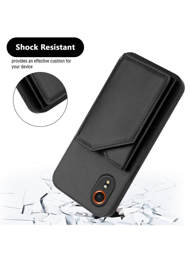 erorex Case For Samsung Galaxy Xcover 7 Skin Feel Four Card Slots Phone Case with Wrist Strap - Image 3