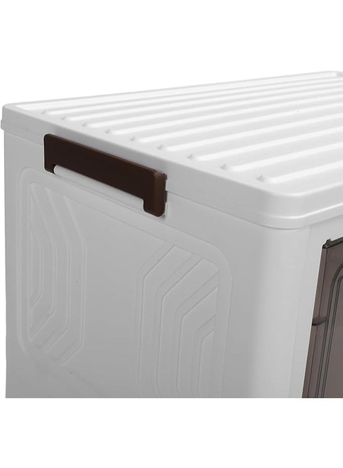 Practical multi-purpose plastic cabinet – durable design for home storage and everyday organization, 4 tiers HR - Image 5