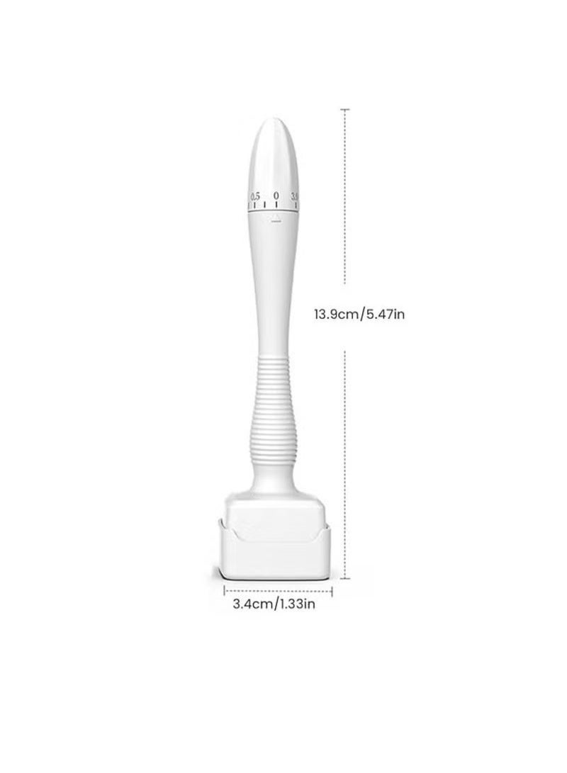 YSR VEF Adjustable Needle Length 0-3.0mm Derma Stamp Featuring 140 Needles — Advanced Titanium Microneedling Skin Care Tool for Facial Grooming and Beard Growth Support. - Image 2