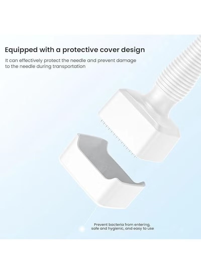 YSR VEF Adjustable Needle Length 0-3.0mm Derma Stamp Featuring 140 Needles — Advanced Titanium Microneedling Skin Care Tool for Facial Grooming and Beard Growth Support. - Image 4