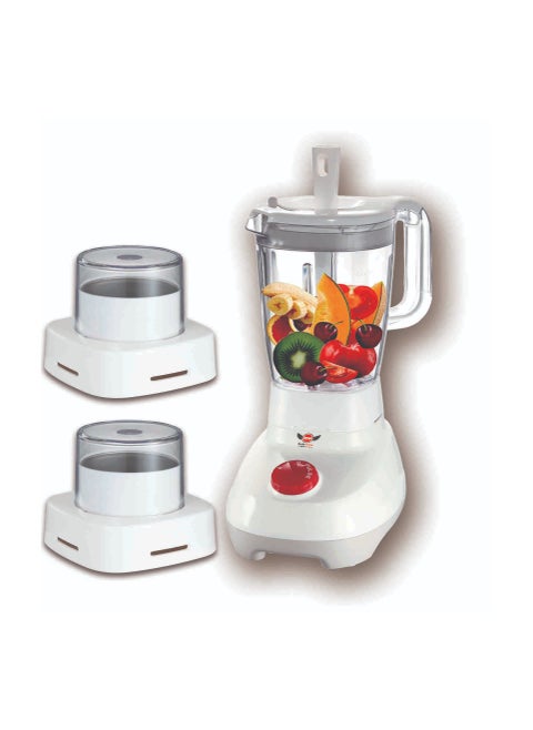 Blackstone blender, 600 watts, equipped with 2 stainless steel grinders, two speeds, and an intermittent button