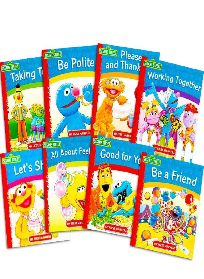 Sesame Street - Sesame Street Elmo Manners Books for Kids Toddlers -- Set of 8 - Image 1
