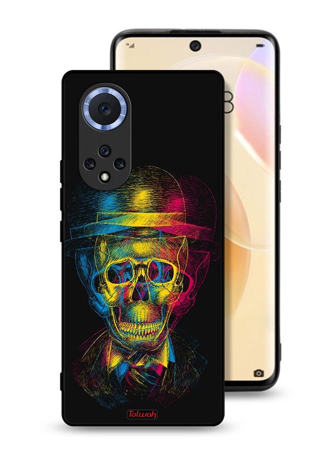 Tolwak Huawei nova 9 Protective Case Cover Skull Colorful Hat Fantasy Art  - Image 1