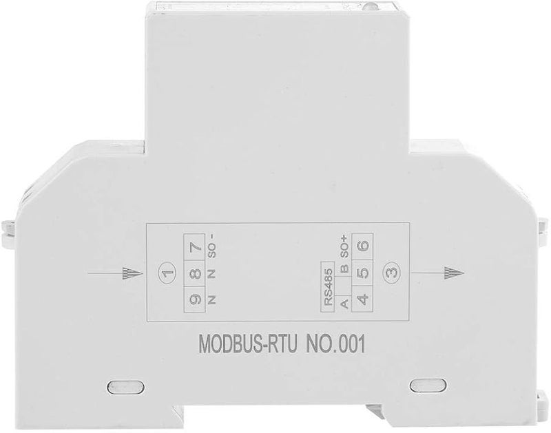 Single Phase Energy Meter 5 100A 220V RS485 MODBUS LCD Backlit Din Rail Watt - Image 4