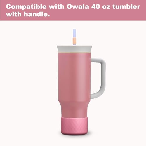 Beonsky Silicone Boot for Owala 40 oz Tumbler with Handle, Anti-Slip Protective Sleeve for Stainless Steel Triple Layer Insulated Travel Tumbler Accessories - Image 2