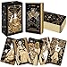 Wyspell Tarot Cards with Guide Book Starlight Unique Tarot Deck for Beginners Traditional Symbolism Beautiful Modern Tarot Decks Gold - Image 2