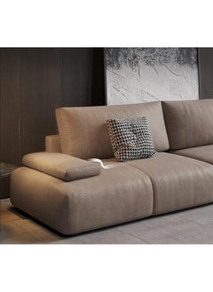 Comfynest 4-Seater Minimalist Sofa Set for Modern Living Rooms (Brown)  - Image 2