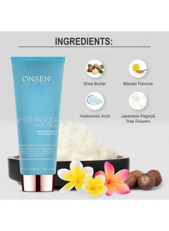 Onsen Secret Onsen Japanese Anti Aging Hand Cream Firming Hand Lotion Features Pagoda Flower Enzyme Wasabi Extract Infusion Hyaluronic Acid And Shea Butter For Clarified And Moisture Rich Skin 2 Packs (9.1 Oz)  - Image 4