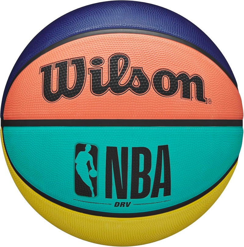 Wilson NBA DRV Outdoor Basketball - Multicolored, Size 7 (29.5 inches) - Image 1