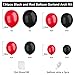 YMSZ Red Black Balloons Garland Arch Kit 134pcs Black and Red Party Balloons with Different Size for Graduation Birthday Anniversary BBQ Casino New Year Party Decorations Supplies - Image 4