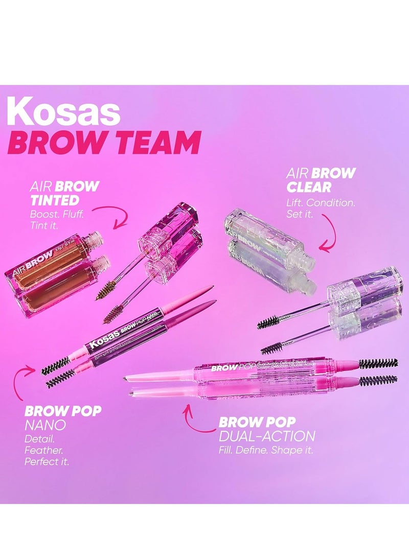 Kosas Kosas Air Brow Tinted Gel with Clean, Vegan Ingredients for Fluffy, Full and Healthy Brows, Longwear (Clear)  - Image 5