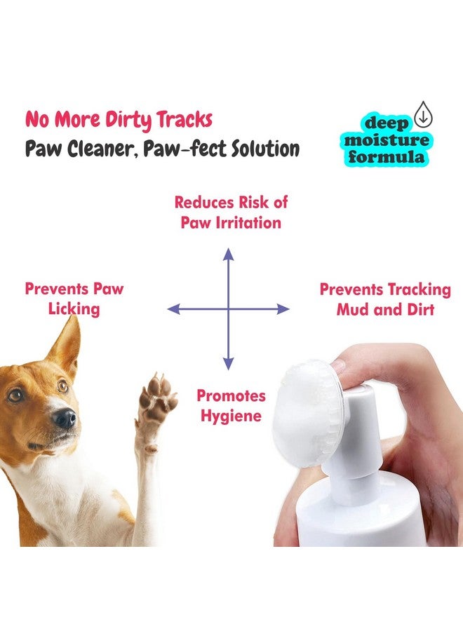 Harrods منظف أقدام بيسكلي مع الفراولة وعباد الشمس للكلاب والقطط - رغوة تنظيف بدون ماء مع فرشاة سيليكون - 110 مل - Image 5