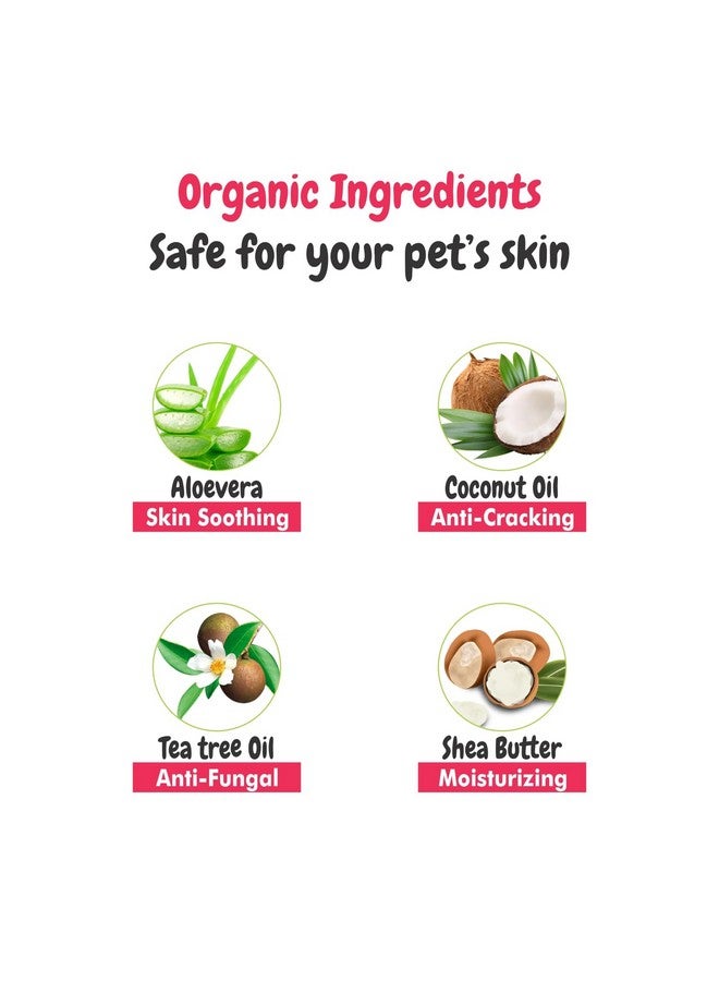 Harrods منظف أقدام بيسكلي مع الفراولة وعباد الشمس للكلاب والقطط - رغوة تنظيف بدون ماء مع فرشاة سيليكون - 110 مل - Image 3