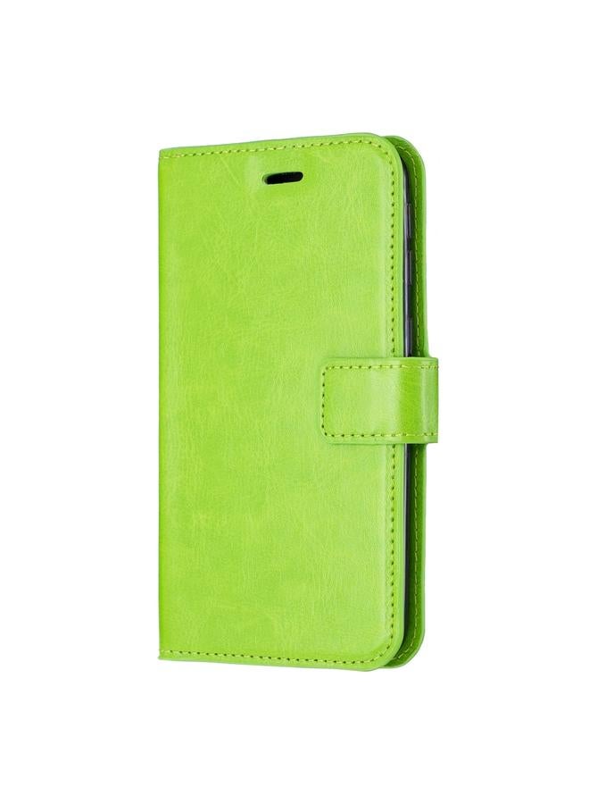 زبون جراب لهاتف iPhone 11 Pro Max من الجلد بتصميم Crazy Horse Texture مع حامل وفتحات للبطاقات ومحفظة وإطار للصور - Image 1