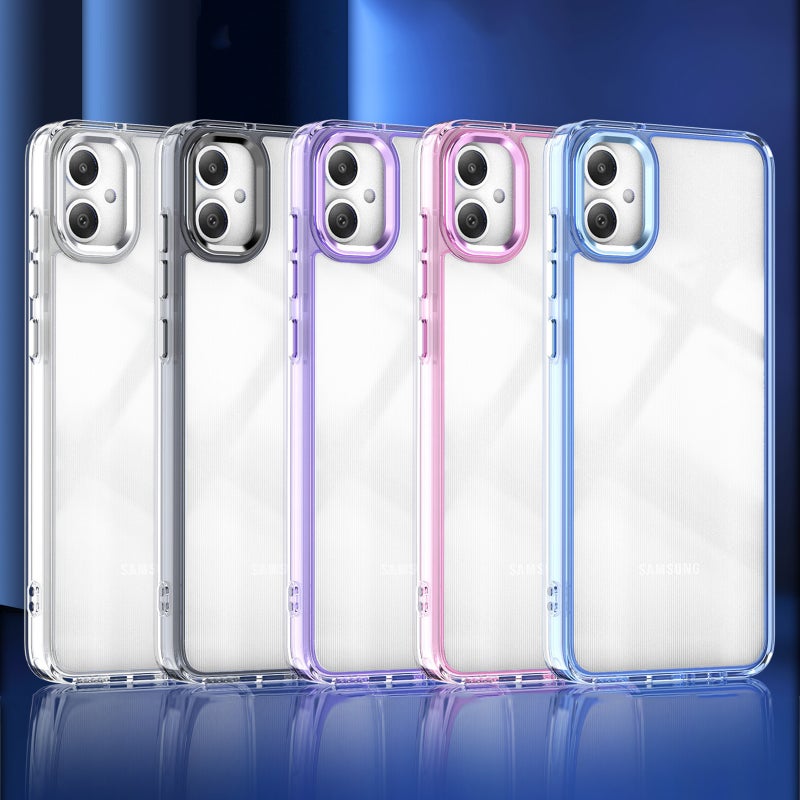 HuHa Protective Cover For Samsung Galaxy A05 Shine High Transparency Acrylic Phone Case(Purple) - Image 2
