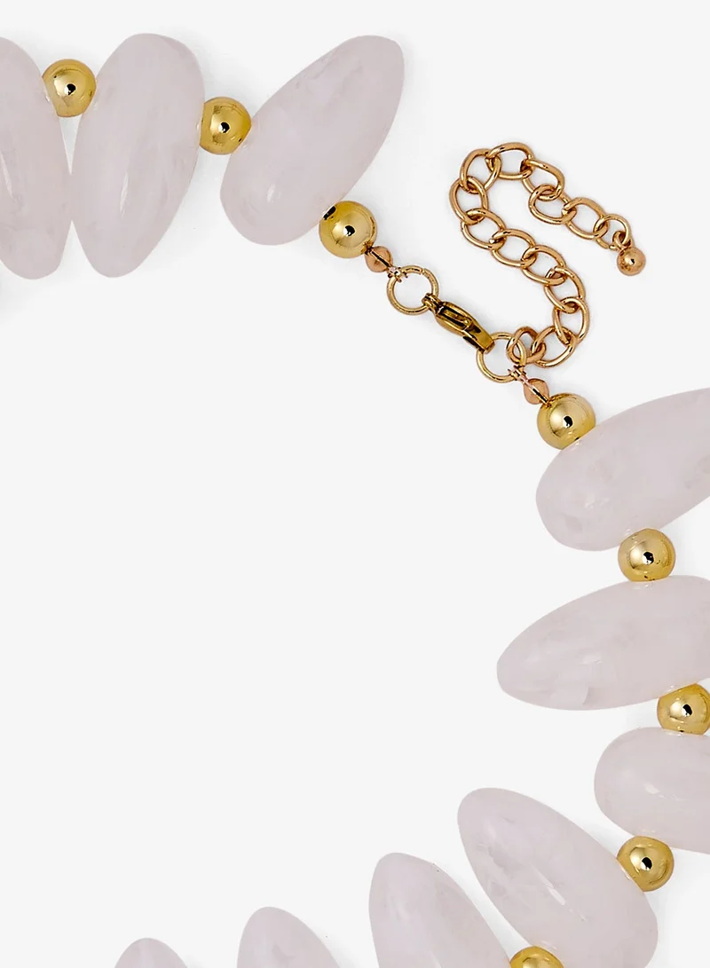 Ginger Seashell Statement Beach Necklace