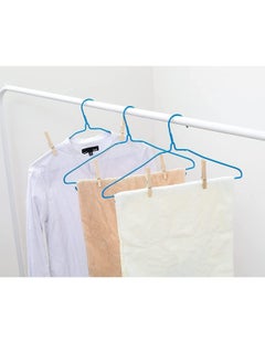 PAMEER 100-Piece Wooden Clothespins Natural Bamboo Clothes Pegs Anti Rust and Moisture Resistant Wooden Craft Pins Durable Clothing Clips with Strong Grip Holders for Laundry Cloth Drying.  - Image 3