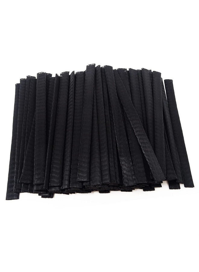 HONBAY 100Pcs Makeup Brush Protector Reusable Expandable Mesh Cover For Make Up Brush Paint Brush Handbag Tassels Bud Of Rose Etc (Black) - Image 1