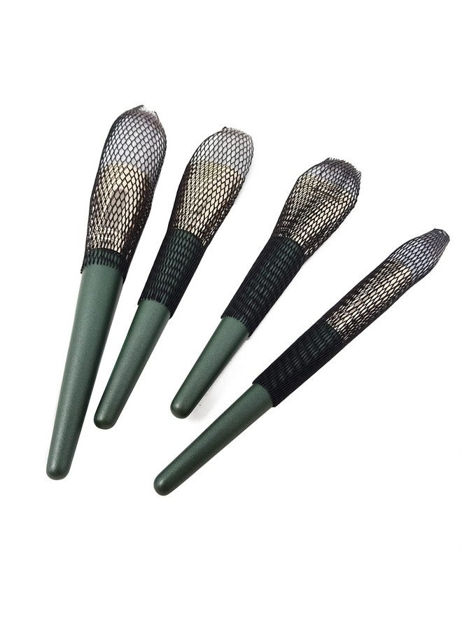 HONBAY 100Pcs Makeup Brush Protector Reusable Expandable Mesh Cover For Make Up Brush Paint Brush Handbag Tassels Bud Of Rose Etc (Black) - Image 4
