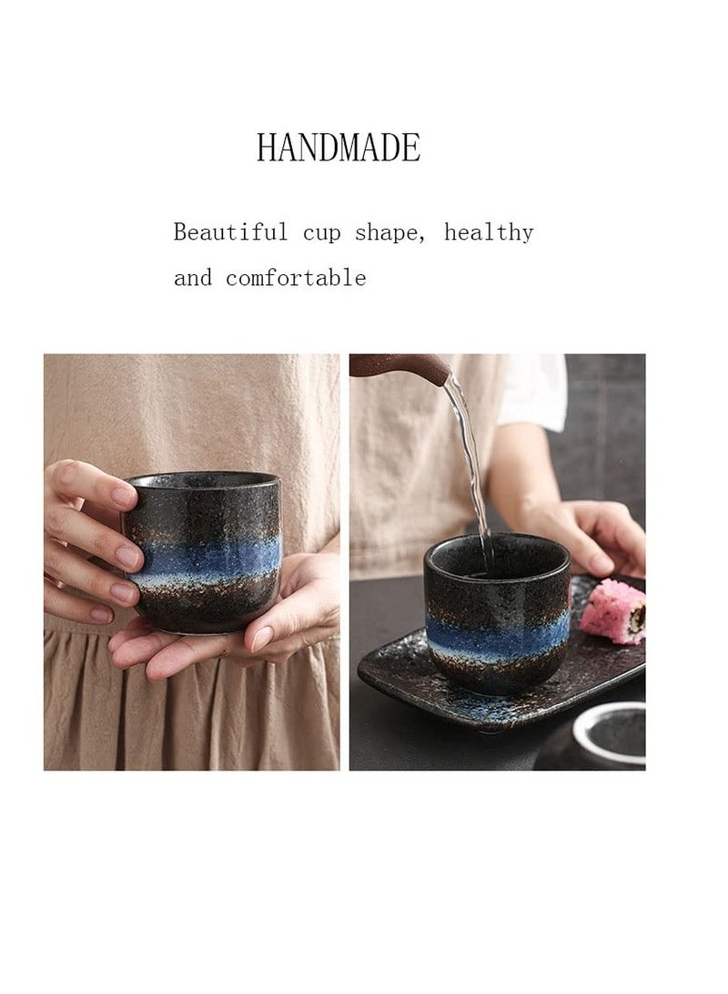 Excefore Ceramic Tea Cups, Kung Fu Tea Sets, Coffee Cups, Handmade Creative Simple Japanese Sushi Cups Cooking Cups - Image 3