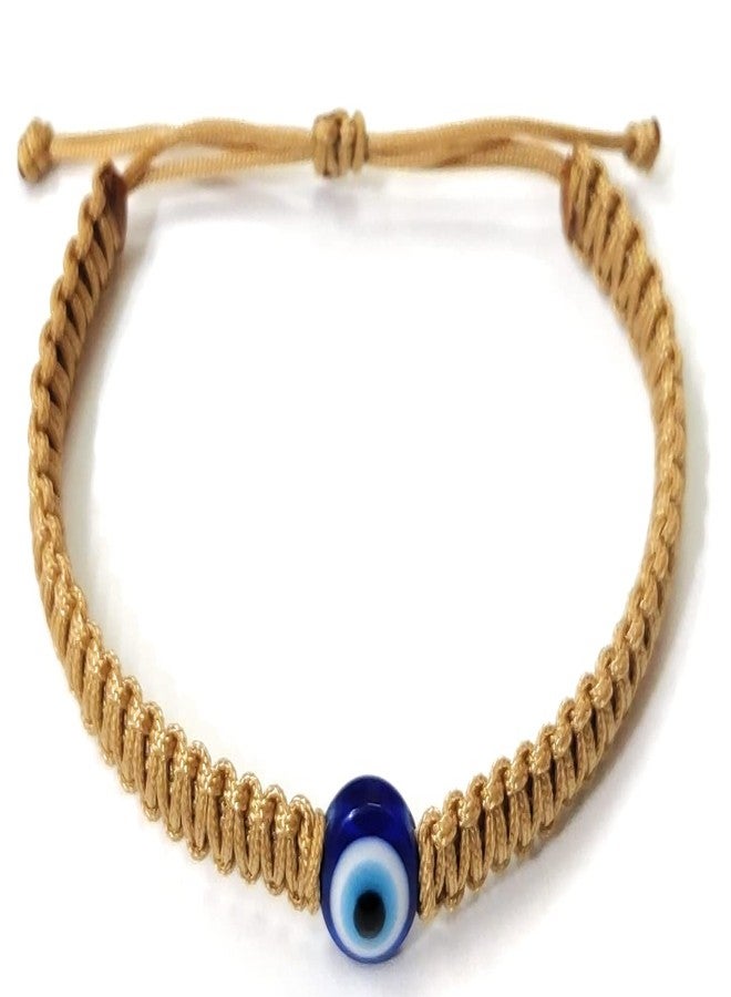Jewel string Evil eye brown bracelet for (unisex adult) - Image 3