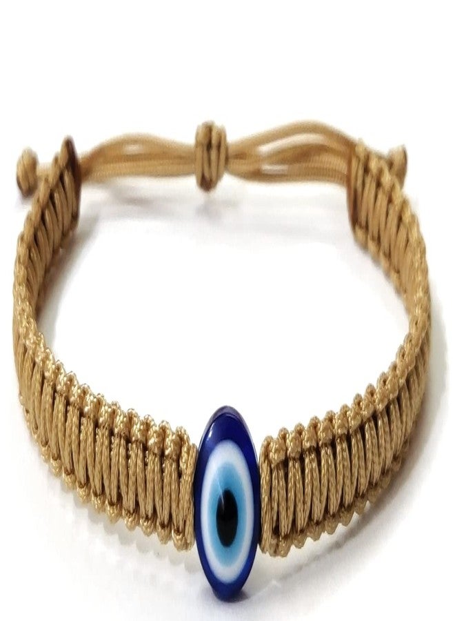Jewel string Evil eye brown bracelet for (unisex adult) - Image 2