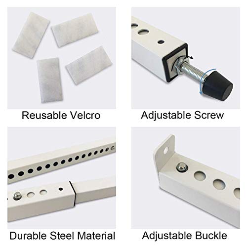 Jeacent Adjustable Window Security Bar, Patio Door Lock - Sturdy Steel, Extends from 15 1/2" to 29 1/2" - Image 5
