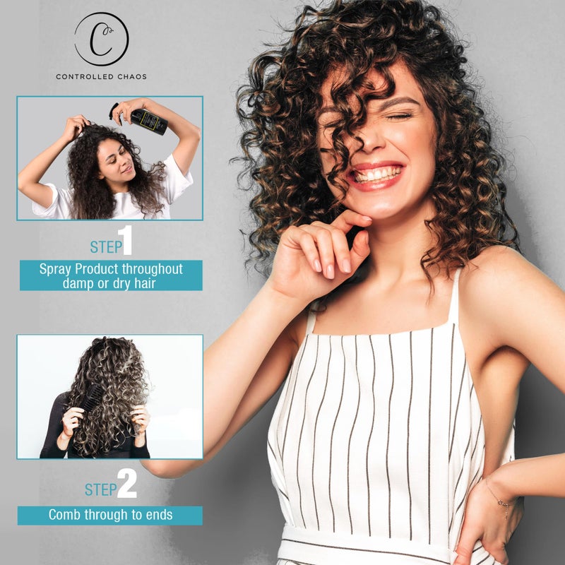 Controlled Chaos Leave-In Conditioner Sprayâ€“ Anti Frizz Hair Detangler Spray for Dry Damaged Hair with Natural Watermelon & Sunflower Seed Oil & Honey â€“ Non-Greasy, Gluten, Sulfate & Paraben Free - Image 3