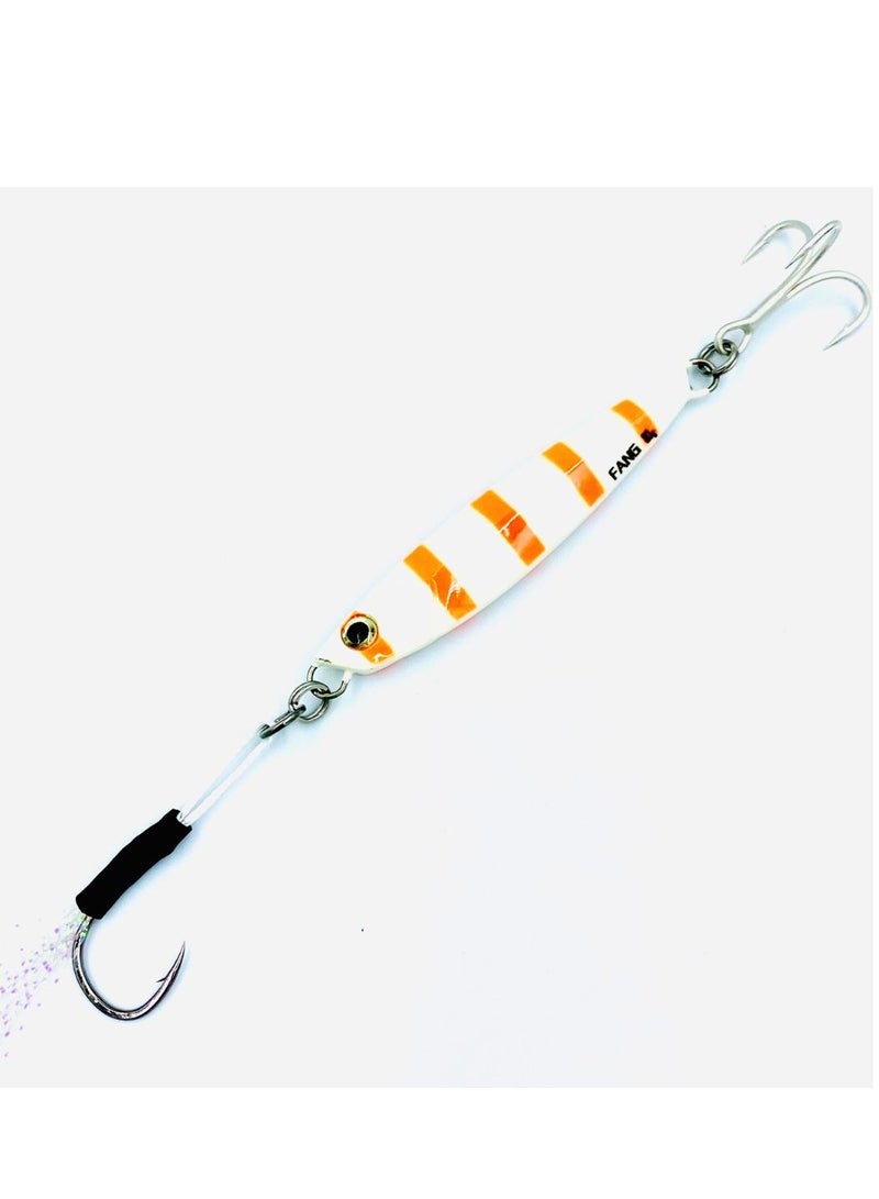 oakura White Tiger Fang Jig Of Weight 20G And 10 Mesmerizing Colors Light Weight Equipment For Epic Fishing Adventures - Image 1